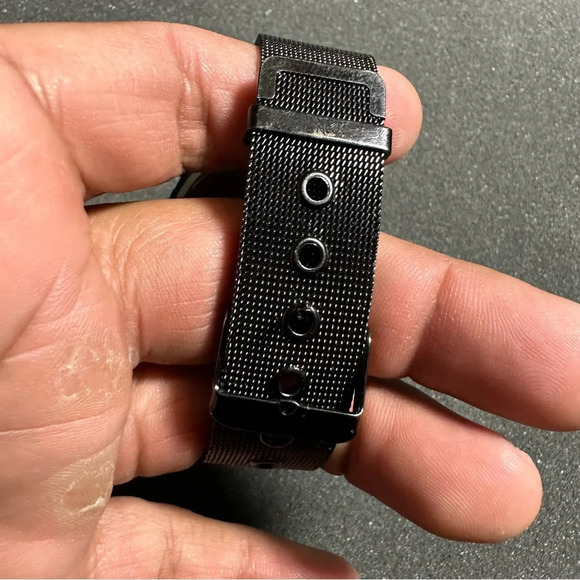 Economicxi mens quartz fashion watch black case strap and dial date just working - Picture 10 of 10